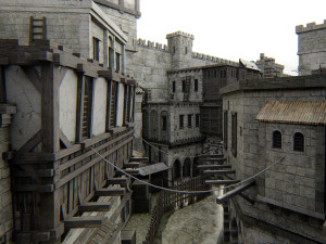 Old citadel fortress Modèle 3D