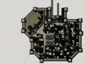 Old citadel fortress Modèle 3D