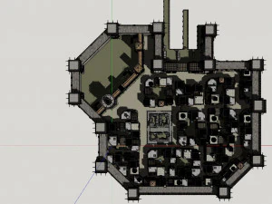 Old citadel fortress 3D Model