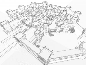 Old citadel fortress Modèle 3D