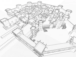 Old citadel fortress 3D Model