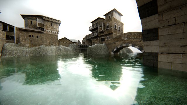 Old Town 3D-Modell .c4d .max .obj .3ds .fbx .stl .blend 