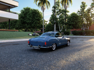 Volkswagen Karmann Ghia Model 3D