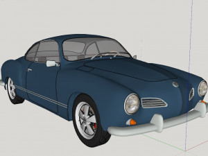Volkswagen Karmann Ghia Model 3D