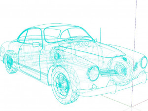 Volkswagen Karmann Ghia Model 3D