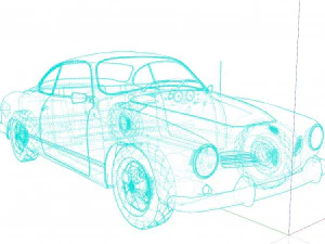 Volkswagen Karmann Ghia 3D Model