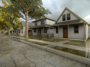 American district Modèle 3D