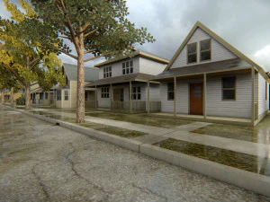 American district 3D Model