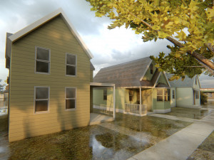 American district Modèle 3D