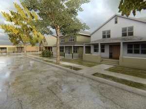 American district Modèle 3D