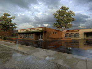 American district Modèle 3D