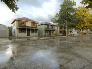 American district 3D Model
