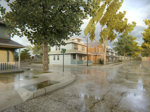 American district Modèle 3D