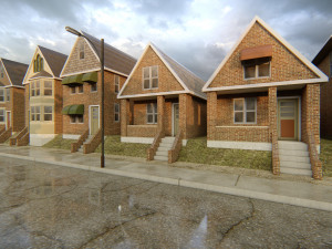 American district Modèle 3D