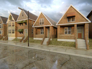 American district 3D Model