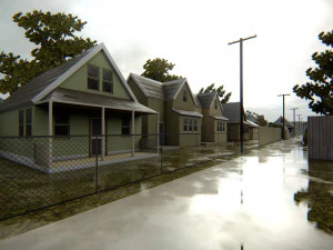 American district 3D Model