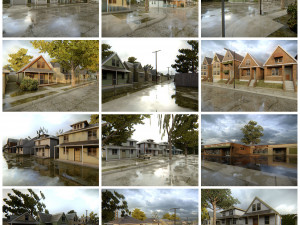 American district Modèle 3D