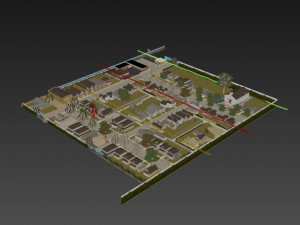 American district Modèle 3D