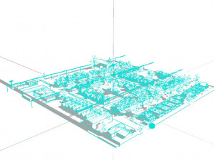 American district Modèle 3D