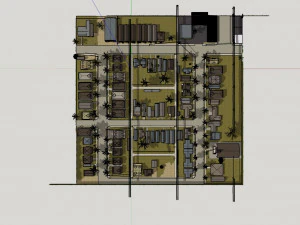 American district 3D Model