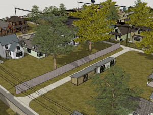 American district Modèle 3D