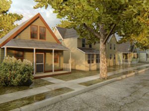 American district Modèle 3D