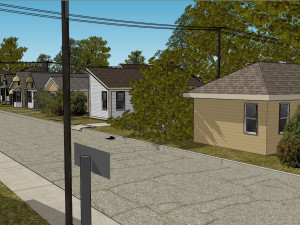 American district Modèle 3D