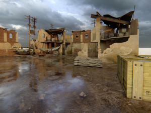 Ruined Scene Model 3D