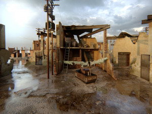 Ruined Scene Model 3D