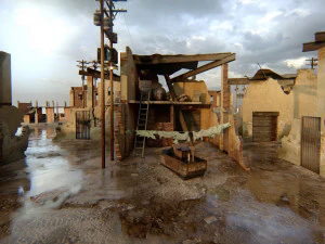 Ruined Scene 3D Model