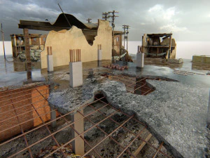 Ruined Scene 3D Model