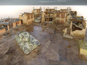 Ruined Scene Model 3D