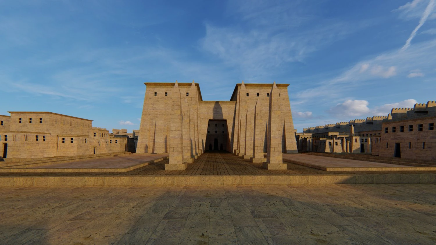 Ancient Egyptian City 3D Model .c4d .max .obj .3ds .fbx .stl .blend 
