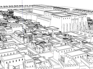 Ancient Egyptian City 3D Model