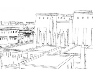 Ancient Egyptian City 3D Model
