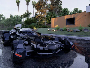 バットモービル 3Dモデル