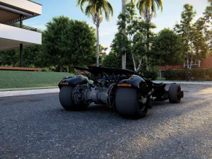 バットモービル 3Dモデル