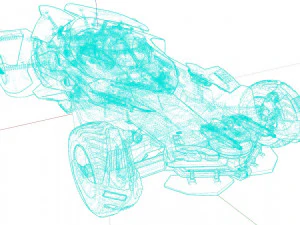 バットモービル 3Dモデル