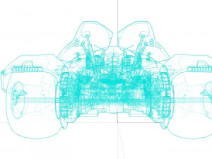 バットモービル 3Dモデル