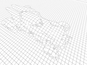 バットモービル 3Dモデル