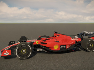 F1 Ferrari SF23 2023 Model 3D