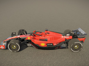 F1 Ferrari SF23 2023 Model 3D