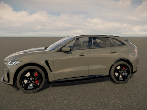 Jaguar F-Pace SVR 2023 3D Model