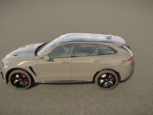 Jaguar F-Pace SVR 2023 3D Model