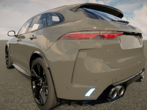 Jaguar F-Pace SVR 2023 3D Model