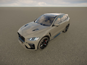Jaguar F-Pace SVR 2023 3D Model