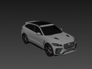 Jaguar F-Pace SVR 2023 3D Model