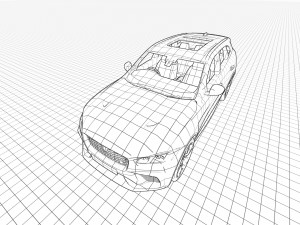 Jaguar F-Pace SVR 2023 3D Model