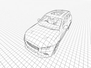 Jaguar F-Pace SVR 2023 3D Model