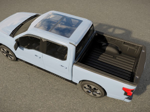 Fo rd F150 Lightning Platinum 2023 3D Model